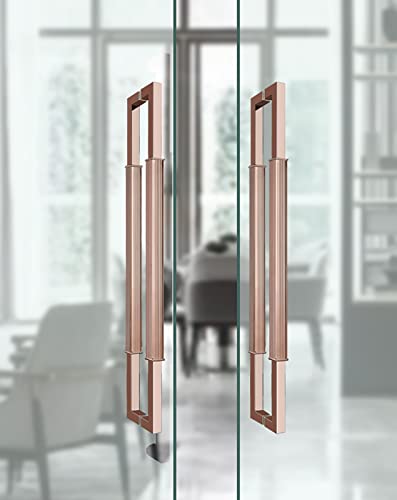 Poignée de porte de douche rectangulaire double face pour remplacer un modèle usé
