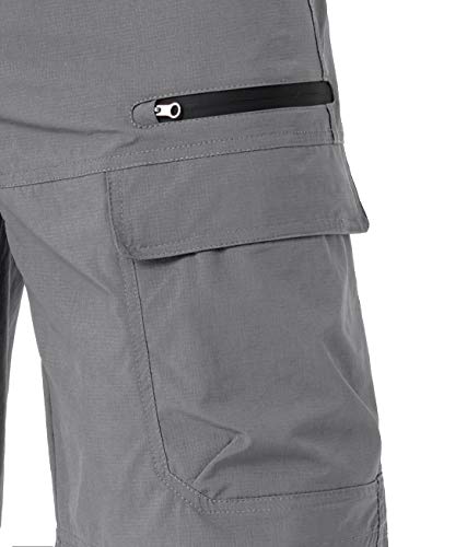 Crysully Men's Causal Nylon Shorts Quick Dry Breathable Shorts With Pockets Light Grey #TOP5
