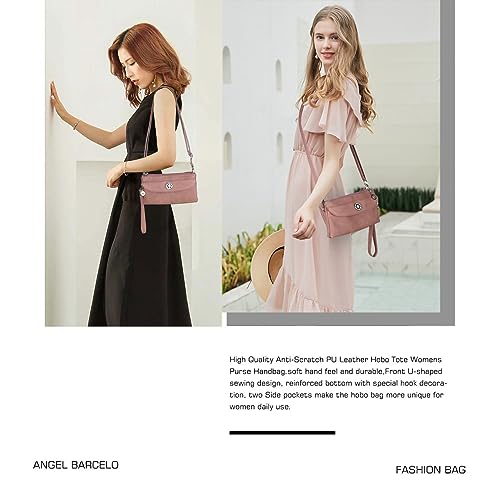 Image of Angel Kiss Crossbody Bags Small Purses for Women Vegan Leather Cell Phone Wallet Purse with Wristlet Strap