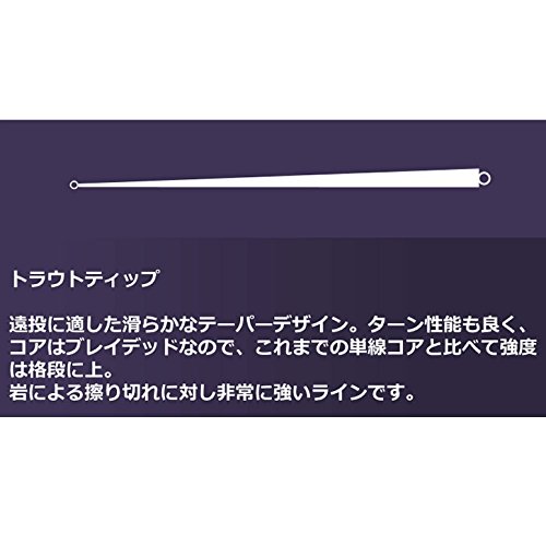 リバーピーク トラウトティップ ブレイデッドコア 12ft 20LB