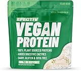Efectiv Vegan Protein Powder 900g - Vanilla Ice Cream 23g Protein - Dairy, Gluten & Soy Free - Low Sugar Plant Based Protein Powder with Added Digestive Enzymes & Recyclable Packaging (30 Servings)
