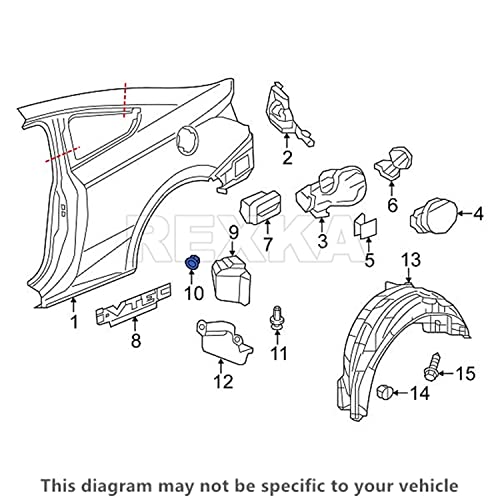 Rexka 40Pcs Fender Liner Mud Guard Retainer Clip Grommet Retainer 90682-Sea-003 Compatible With Honda Acura Accord Civic Cr-V Fit Odyssey Cr-Z Ilx Mdx Rdx Tl #TOP6