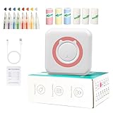 XDILIGS Mini Sticker Printer,Bluetooth Photo Printer,Portable Pocket Label Maker for School Supplies Anatomy Flashcards Ideal for Printing Study Notes,and Sticker printer Paper on iPhone Sticker Maker