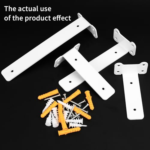 4 Pcs Floating Shelf Brackets Heavy Duty - Image 3