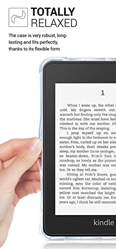 T Tersely Crystal Clear Case Cover for All-New Kindle Paperwhite (11th Generation-2021, 6.8 inch) or Kindle Paperwhite Signature Edition, Shockproof Thin Silicone Case (Transparent)