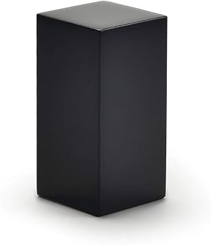 Oirlv Solid Wood Minimalism Style Jewelry Display Stand Showcase Jewelry Organizer Black Square Holder SM05301