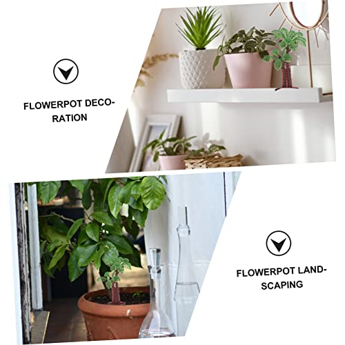 Yardenfun 50Pcs Landscaping Small Coconut Tree Artificial Aquarium Plants Sand Tray Miniatures Cake Decorating Model Scenery Trees Fake Aquarium Plants Terrarium Bonsai Ornament Diorama #TOP7