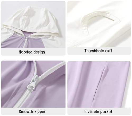 Image of Toddler Sun UV Protection Cartoon Hoodie Kids Sunscreen Lightweight Jacket Outwear For Summer