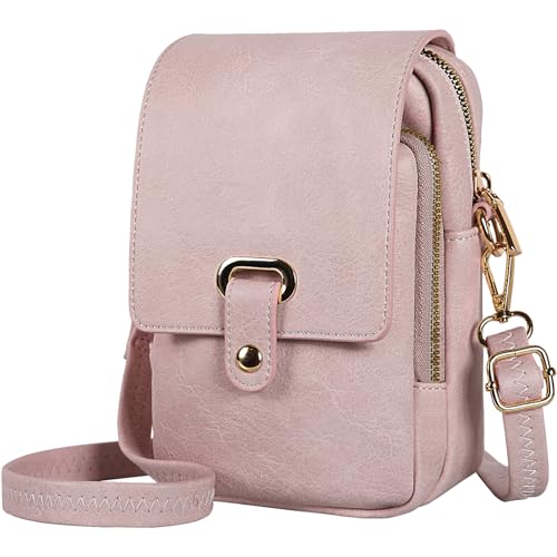 Leathario Cross Body Bag Women, RFID Blocking Phone Bag, Small Women's Cross-Body Bags, Versatile Vegan Leather Shoulder Bags