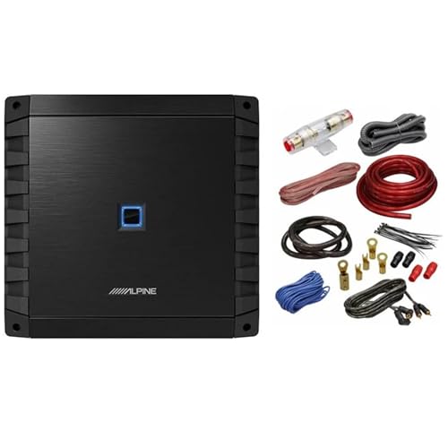 Alpine S2-A36F S-Series Class-D 4-Channel Car Amplifier & KIT4 Installation AMP Kit