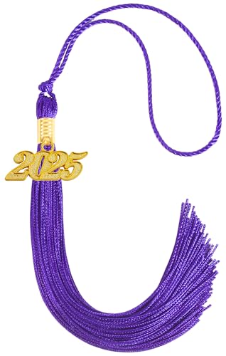 Image of 2025 Tassel Graduation, Purple Tassel for Graduation Cap 2025