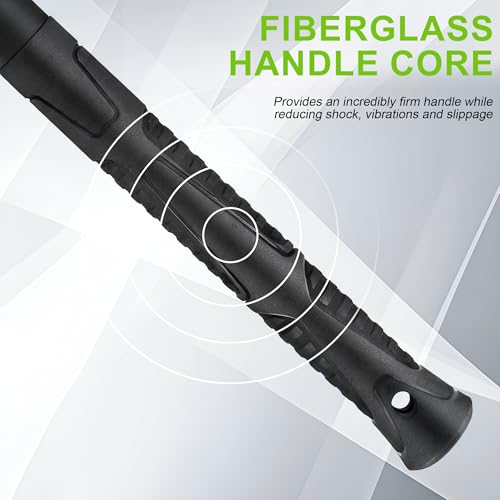 glorousamc azadón forjado con mango de fibra de vidrio 36 in miniatura 7