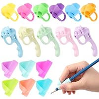 Yoosso 17 Stück Schreibhilfe für Stift Kinder, Stifthalter Kinder Hilfe Stifthaltung Hilfsmittel Schreiblernhilfe Stiftehalter Lernhilfe Griff