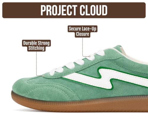 Image of Project Cloud Non-Slip Fashion Sneakers for Women, Lace-Up Shoes | Memory Foam Insole Trendy Womens Footwear - Comfortable Casual Womens Sneakers - Stylish Shoes Women Breathable Footwear