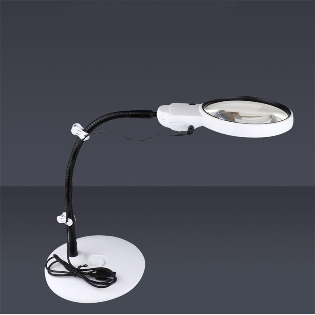 Desktop Magnifying Glass Cold and Warm Light Multifunctional Hose
