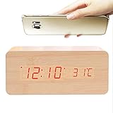 ✔ 【Cargador Inalámbrico para Teléfono Móvil】: Simplemente coloque su teléfono encima del reloj y comenzará a cargarse automáticamente. La carga se produce solo cuando se alimenta con un cable USB, no se puede cargar con baterías. E incluso con una carcasa de teléfono puede cargarse a una distancia de 8 mm, compatible con todos los teléfonos inteligentes que admiten carga inalámbrica.