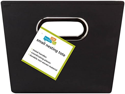 Honey-Can-Do Small Storage Bin, Black SFT-03071 Black