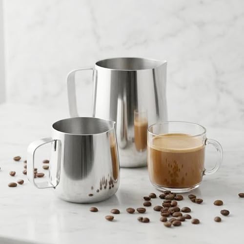 Jarra espumadora de café para medir la leche exacta sin desperdicios en tu cocina 3