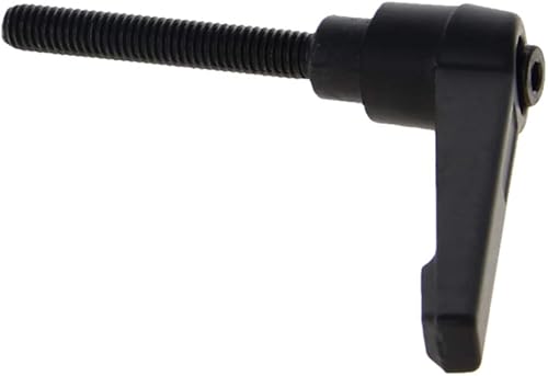 Miniatura 98 de Othmro 2 piezas de palanca de sujeción con rosca M8 Palanca de trinquete, aleación de aluminio ajustable con botón de bloqueo con perno roscado 2