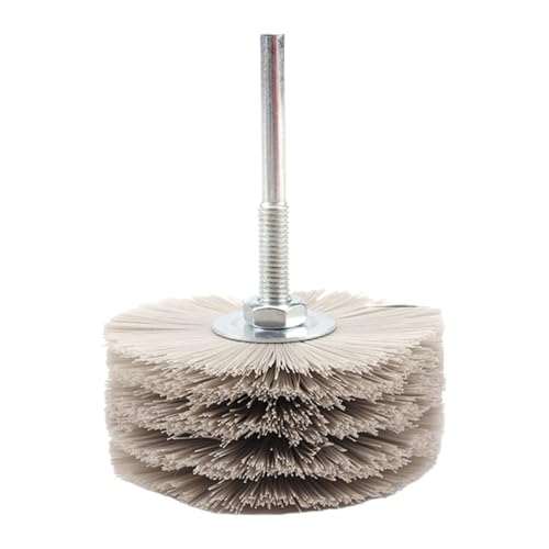Cepillo abrasivo de rueda nailon 80mm que pule superficies irregulares sin dañar