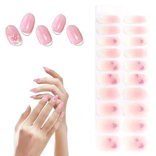 MOTIBACK Nagelfolie, Nagel Sticker, 20 Stück Gel Nagellack Aufkleber, Selbstklebende UV Nagellack Film, Nagelfolie DIY Dekoration, Geschenk für Damen (C)