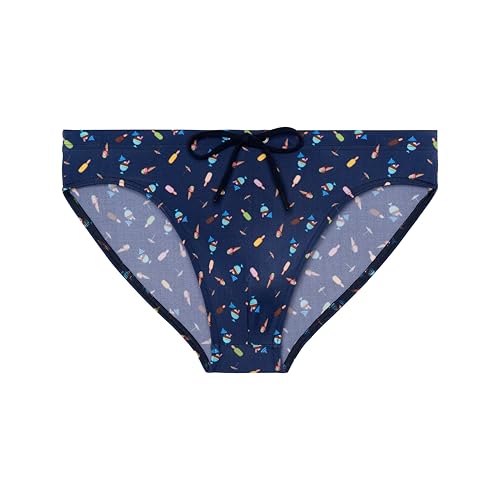 Bañador slip de bain Hom de alta resistencia e impresión marina talla L