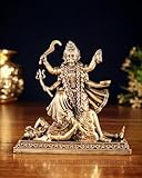 UGRA Maa Kali Idol aus Messing – 10,16 cm schwarze Kalika Murti | Hindu-Devi-Skulptur für Mandir, Home Pooja, Durga Kali Anbetung & spirituelles Dekor