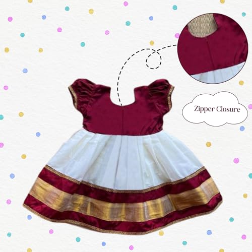 Angel f Studio Baby-Girls pattu Pavadai for Kids