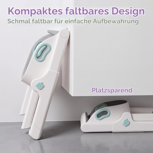 lalalark Toilettensitz Kinder mit Treppe, 2-in-1 Kleinkind-Toilettensitz, Töpfchen Tritthocker für Kleinkind mit Anti-Rutsch-Pad… – Ansicht 5