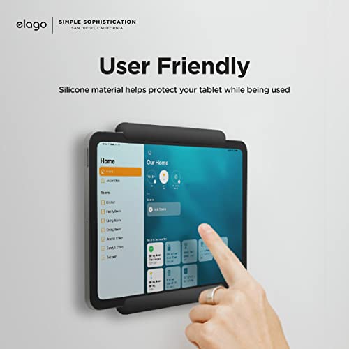 Elago Tablet Wall Mount Compatible With New Ipad Mini, Compatible With Ipad Pro, Compatible With Ipad Air And Compatible With Most Ipads, Ipad Wall Mount (Black) - Fits On Any Wall #TOP1