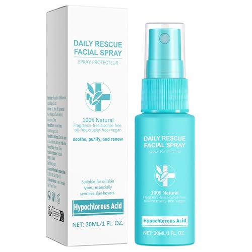 Hypochlorous Acid Spray, Daily Resc-ue Facial Spray, 30ml Soothing Facial Spray Face Toner, Hydrating Face Mist, Skin Renew Toner, Skin Care Products For Sensitive Skin, All Skin Types