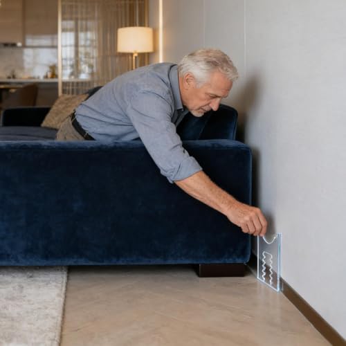 Separador de pared para sofá y bloqueador de muebles de dormitorio 4
