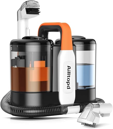 Image of Portable Carpet & Upholstery Spot Cleaner, Powerful Deep Cleaning for Couchs, Upholstery and Furniture, Spot with Cleaning Solution