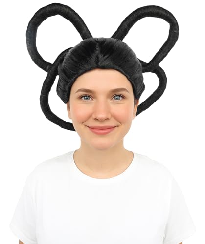 BC GOODS BY Adult Women's Black Double Loop Buns Wig