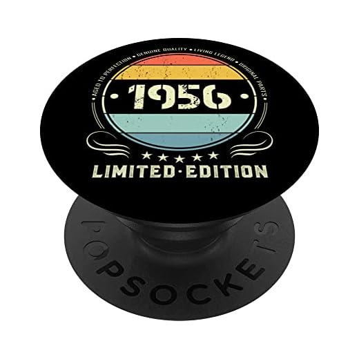 1956 edición limitada 1956 cumpleaños Popsocket para mujeres y hombres PopSockets PopGrip Intercambiable