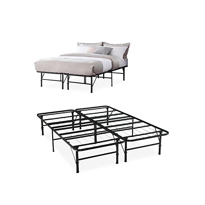 Buy IdealBase 14" Full Bed Frame Heavy Duty Foldable Bed Frame Folding