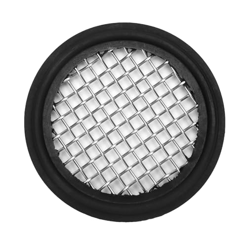 Image of DERNORD 2 Pack 1.5 inch Sanitary Tri-Clamp Gasket Buna-N (NBR) w /Stainless Bonded Type Screen 8 Mesh