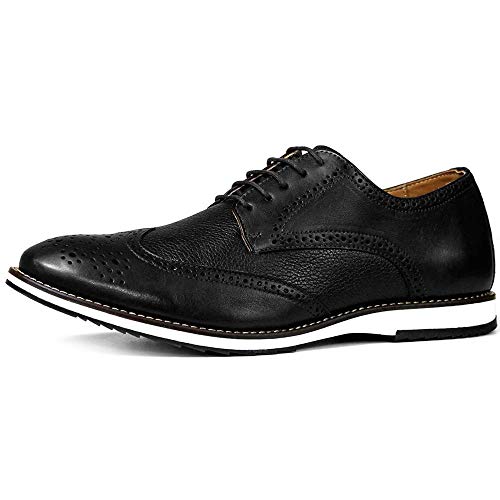 Sapato Casual Brogue Premium Couro Camurça Confort Social Mr Light cor:Preto;Tamanho:40
