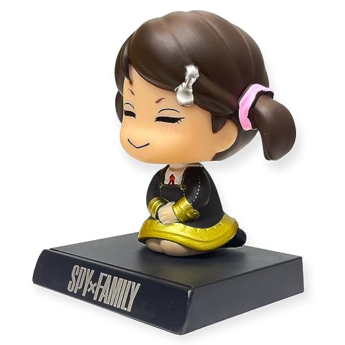 Image of AUGEN Super Hero Becky Blackbell Spy X Family Action Figure Limited Edition Bobblehead with Mobile Holder for Car Dashboard, Office Desk & Study Table (Pack of 1)