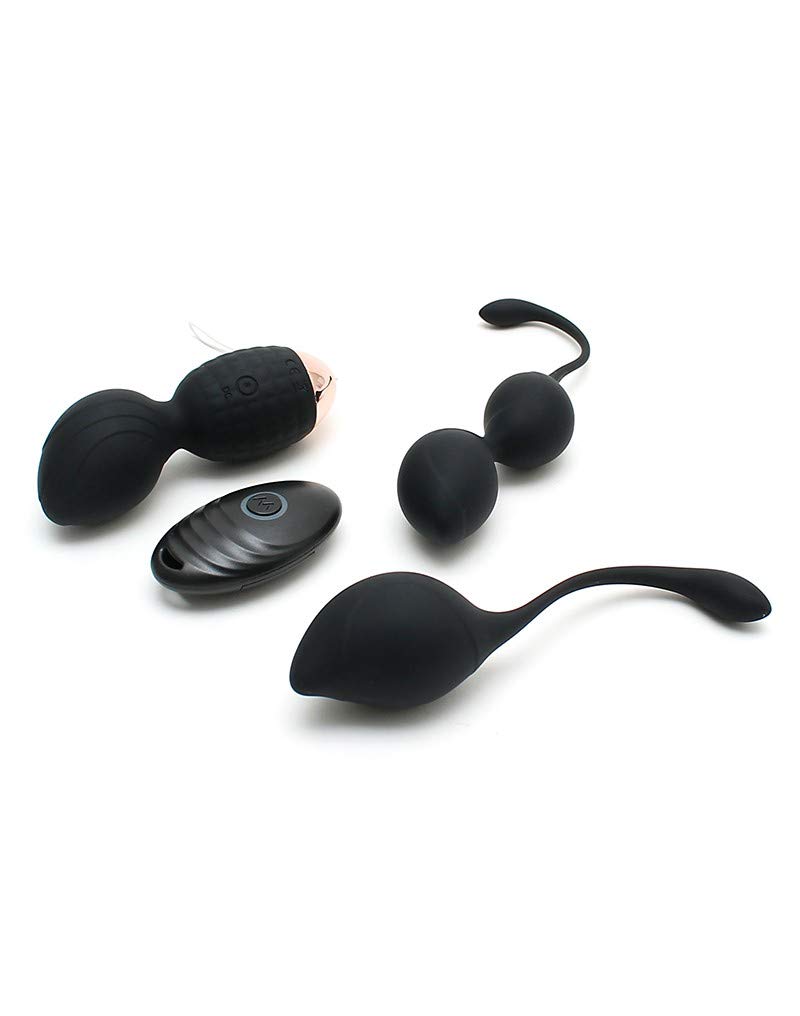Rimba Rimini Boules de kegel Doré/Noir Ø 3.6 x 14.2 cm/Ø 2.9 x 16 cm/Ø 3.5 x 10.2 cm