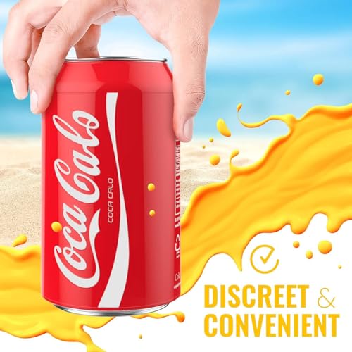 Silicone Can Covers that Look Like Soda - 3 Pack 12 oz (355ml), Reusable Soda Can Cover, Fun Kozies for Cans for Camping, Parties, Outdoor, Beach Accessories, Valentines Day Gifts for Him (Red)