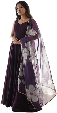 Women Floral Print Anarkali Kurta with Pant and Dupatta