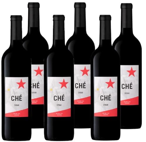 Castel Freres Ché - Vino Argentino Mendoza - Syrah - Vino Tinto - 6 botellas x 75 cl