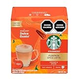 NESCAFÉ DOLCE GUSTO Cápsulas de Café Starbucks Pumpkin Spice Latte 12 Cápsulas Cubo 129g