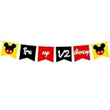 Mickey Mouse Half Birthday Banner, Its my 1/2 Birthday, Mickey Mouse Six Months Birthday Decorations