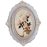 Marco de fotos retro: el marco de fotos decorativo cuidadosamente elaborado no se desvanecerá ni se dañará fácilmente y puede servirle bien, soporte de imágenes decorativo