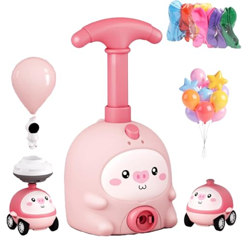 Lista de Toy 2 más recomendados. 38 Balloon Powered Car, Animal Air Powered Balloon Car Toy, 2-in-1 Balloons Cars Launcher Set with Easy Manual Pump, DIY for Party Fun, It Runs and Flies (Pink,2 Small Cart)