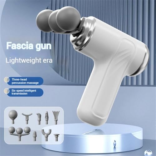 Image of HEEJ Deep Tissue Massager for Body Pain | 9 Specialized Heads for Deep Tissue, Muscles & Pain Relief | Handheld Mini Massage Machine for Neck, Back, Legs, Whole Body (Multicolor)