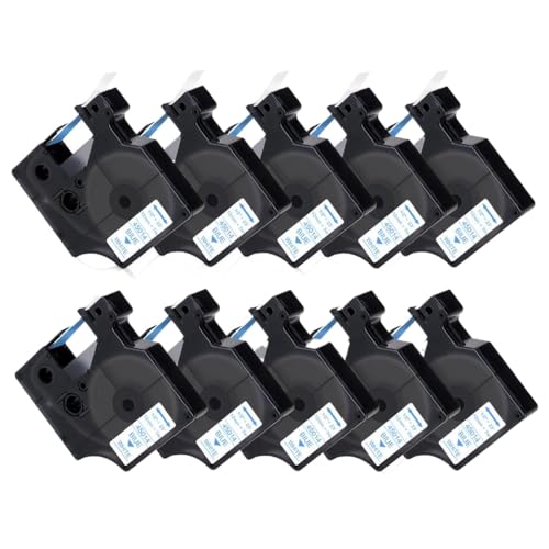 10 �p�b�N 45013 45010 45018 45016 45017 45022 45023 45024 ���x���e�[�v 12 mm D1 LabelManager 160 280 �ƌ݊�������(10PK Blue on White)