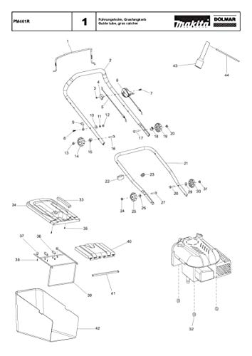 Preisvergleich Produktbild Betätigungsarm komplett Links komplett , Original Ersatzteil für Dolmar LS-1300Z